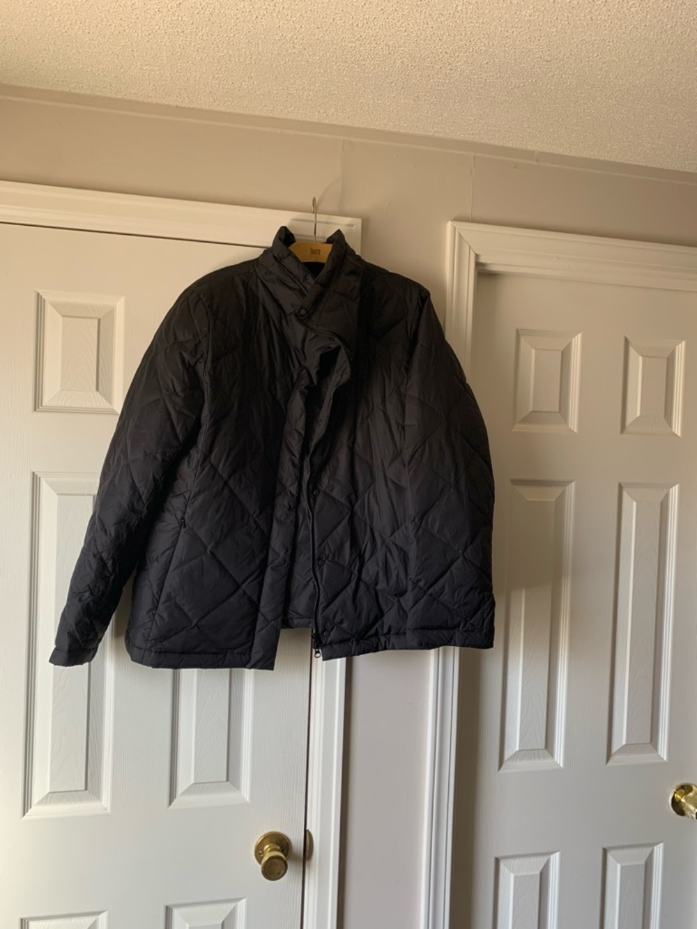 Eileen Fisher Black Quilted Puffer Jacket